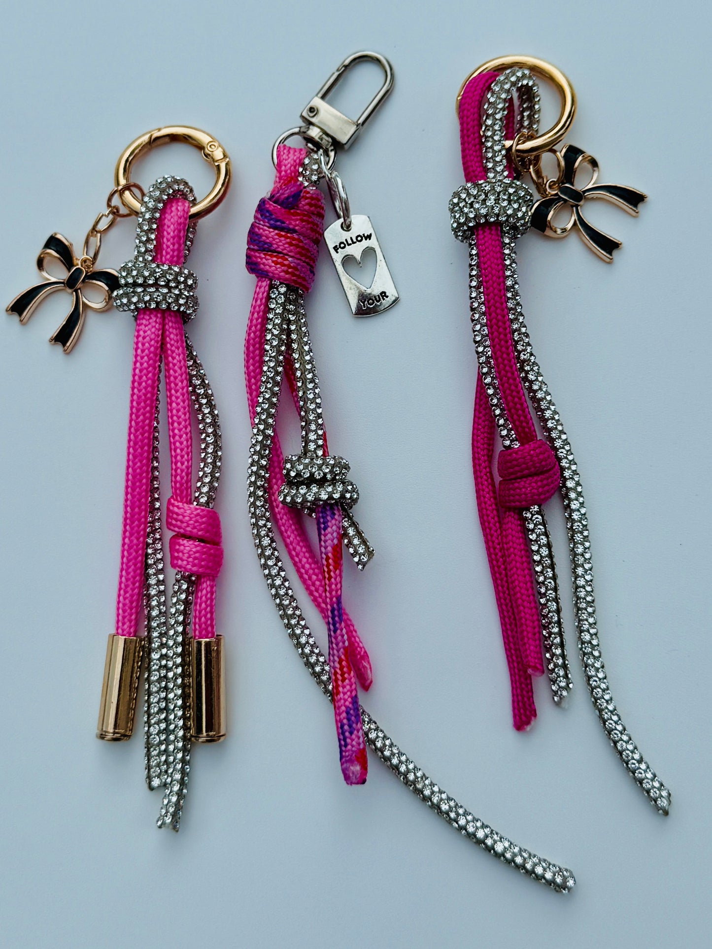 Rope & Rhinestone Bag Charm