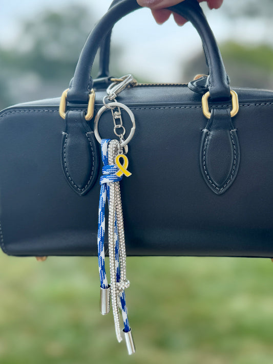 Rope & Rhinestone Bag Charm