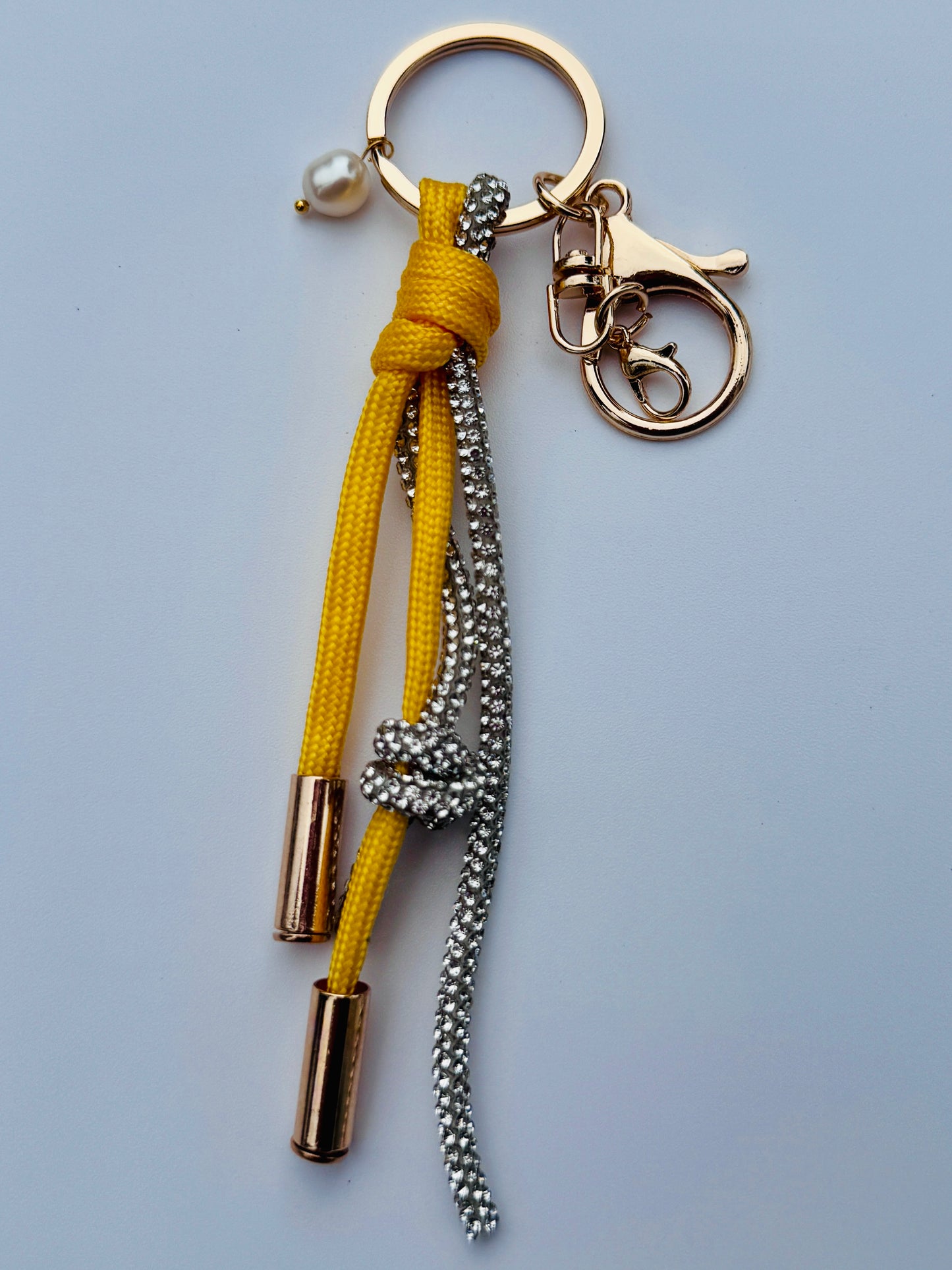 Rope & Rhinestone Bag Charm