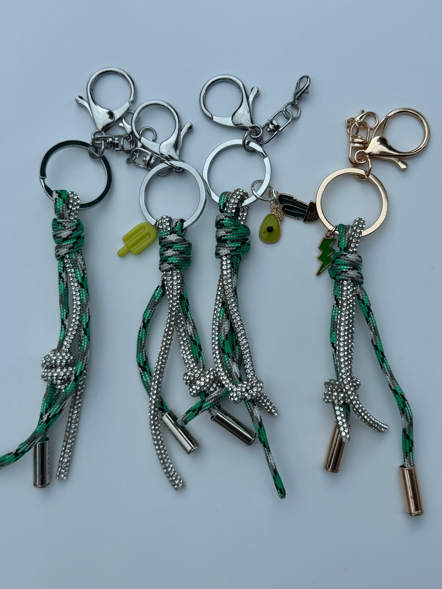 Rope & Rhinestone Bag Charm
