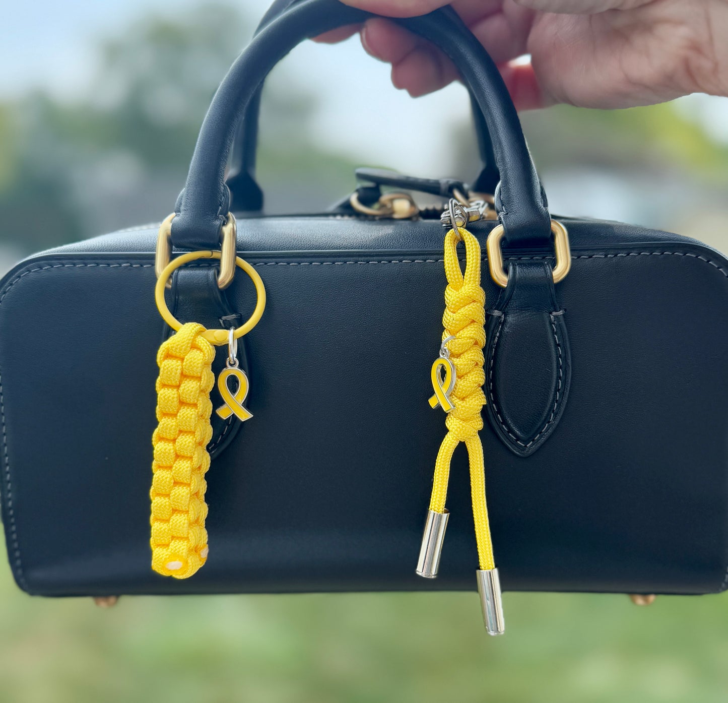Yellow Ribbon Bag Charm