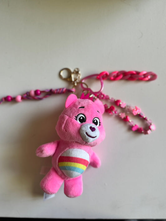 Cheer Bear Care Bear Bag Charm Pendant Keychain