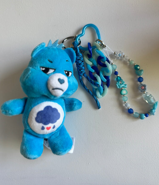 Grumpy Bear Care Bear Bag Charm plushie bag charm