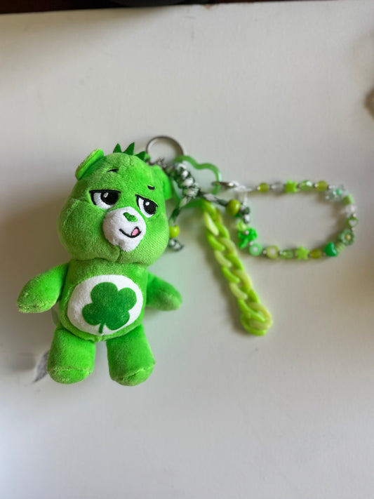 Good Luck Care Bear dangler bag charm plushie