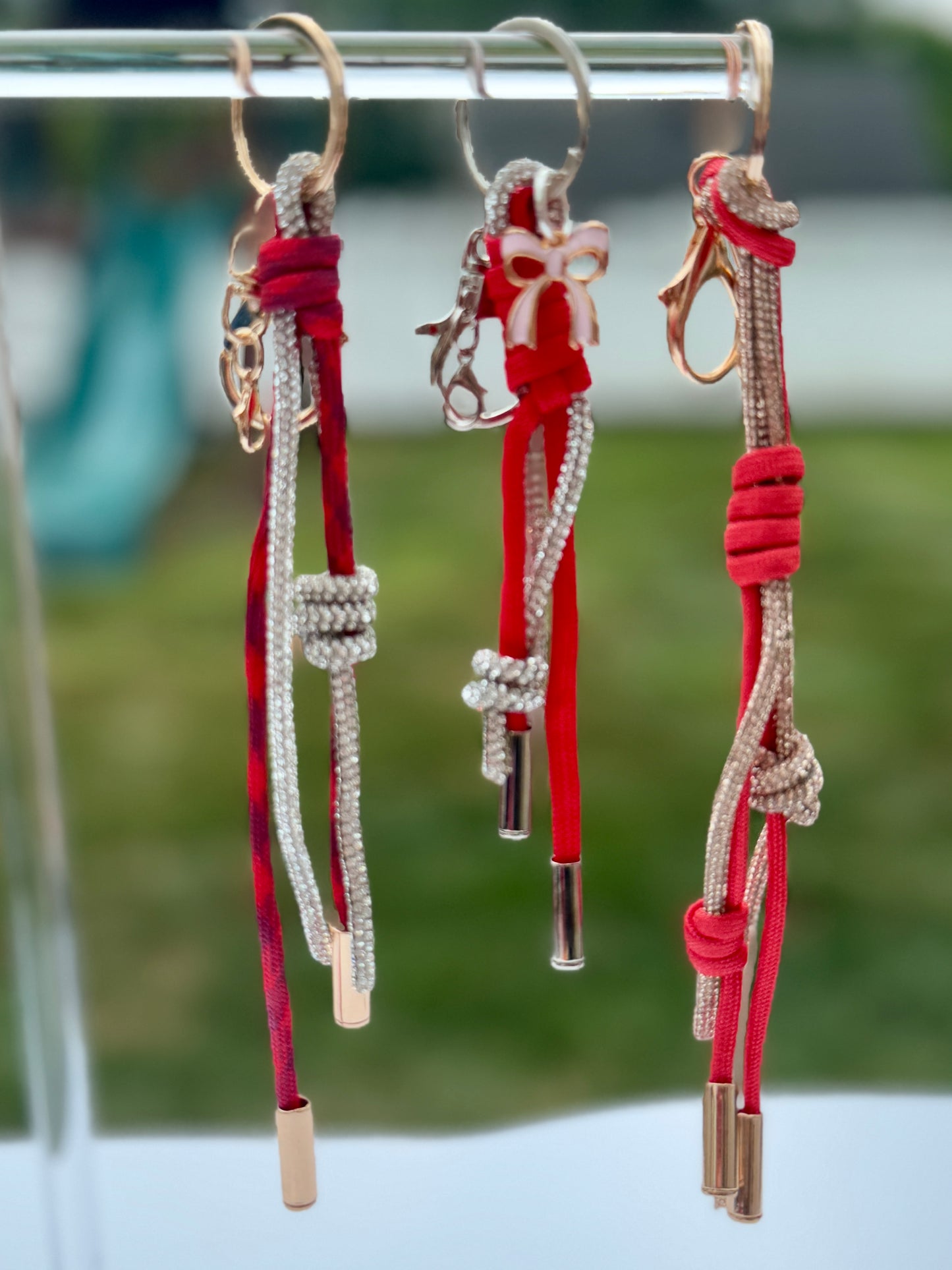 Rope & Rhinestone Bag Charm