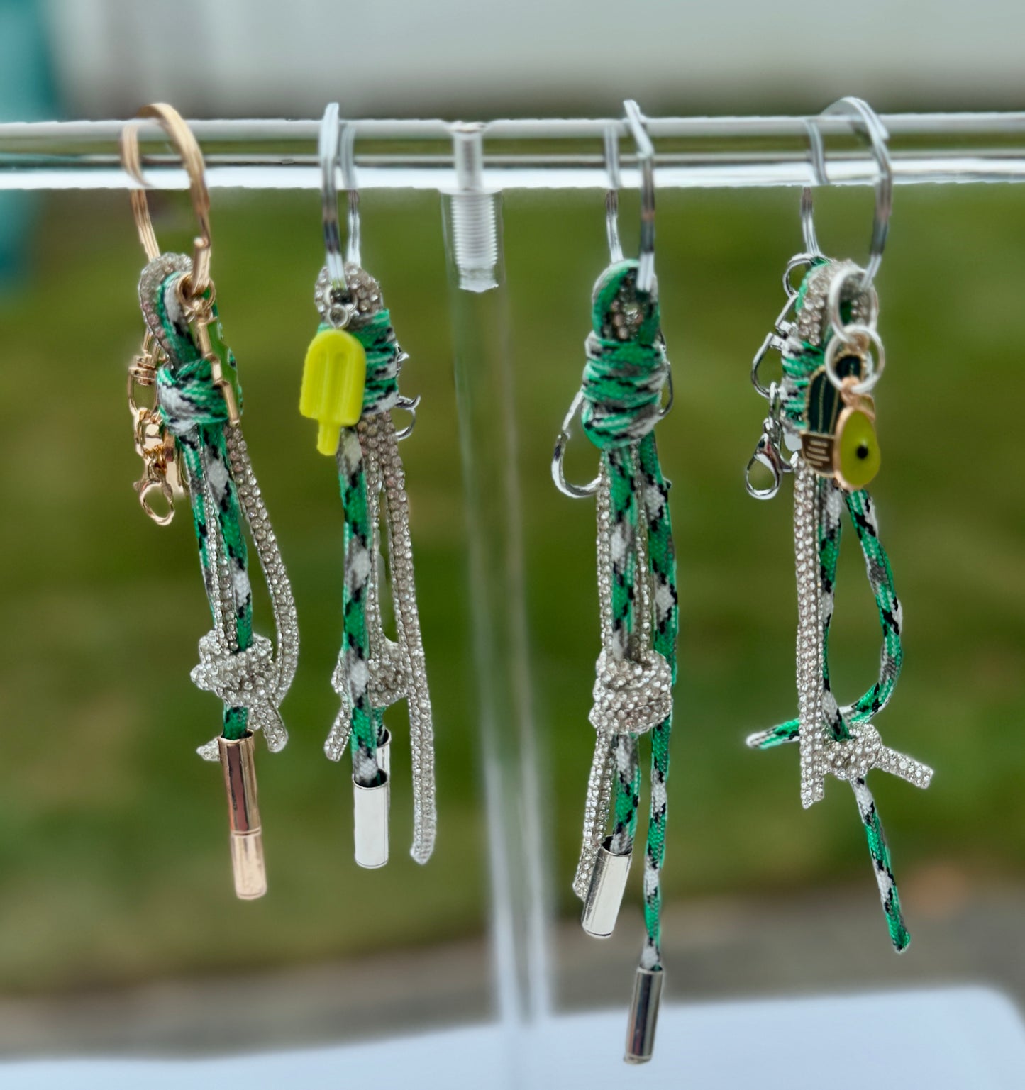 Rope & Rhinestone Bag Charm