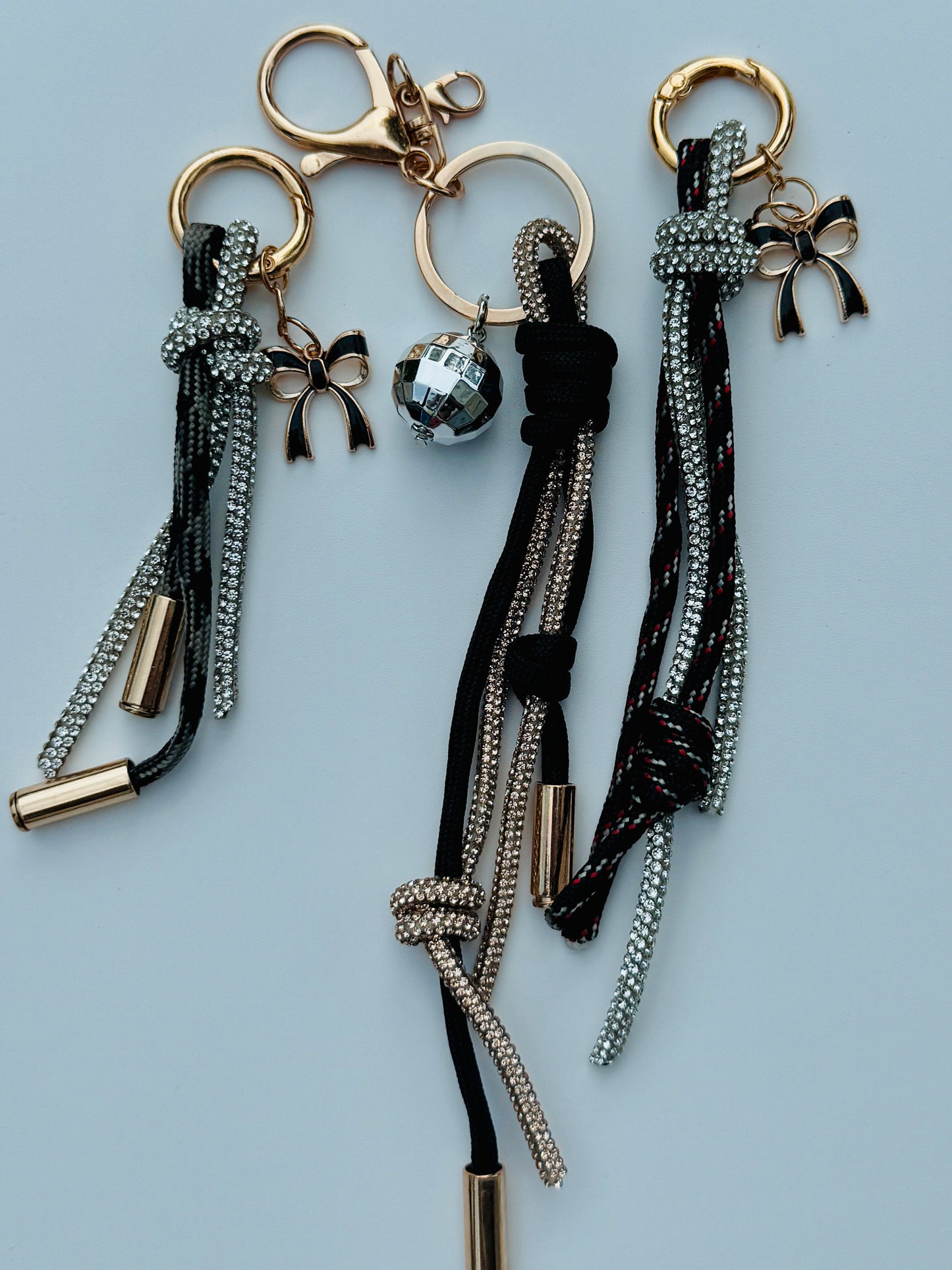 Rope & Rhinestone Bag Charm
