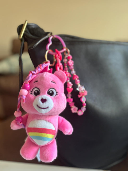 Photo of Cheer Bear Care Bear Bag Charm Pendant Keychain
