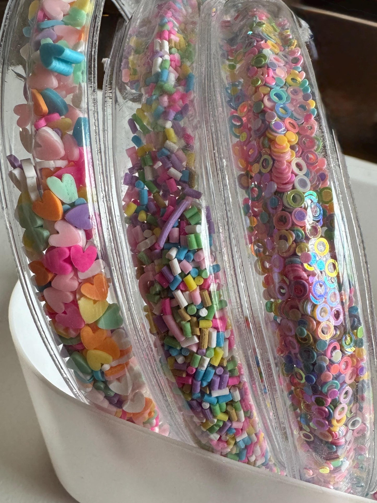 Confetti Sprinkle Headband – handmade colorful sprinkle bead hair accessory