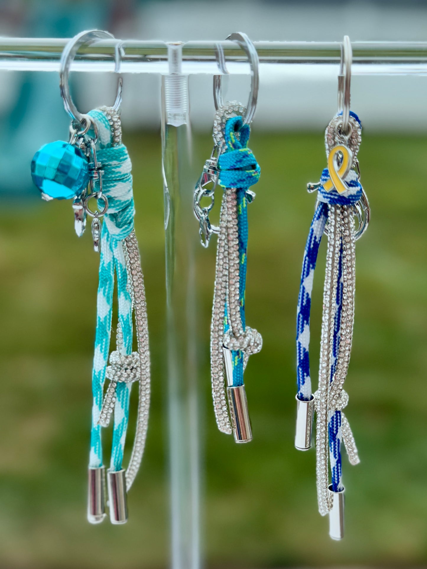 Rope & Rhinestone Bag Charm