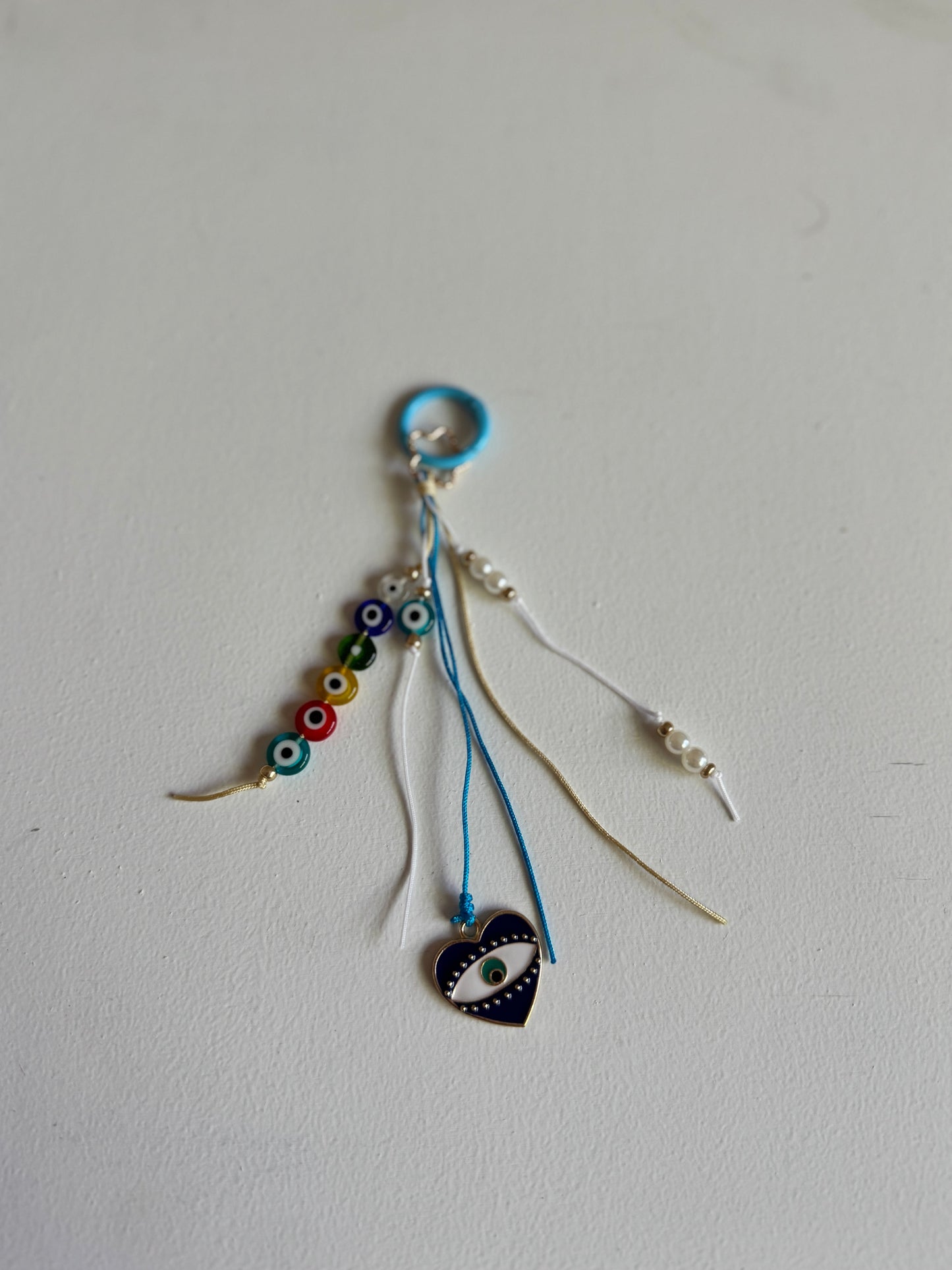 Evil Eye Hamsa Bag Charm Keychain