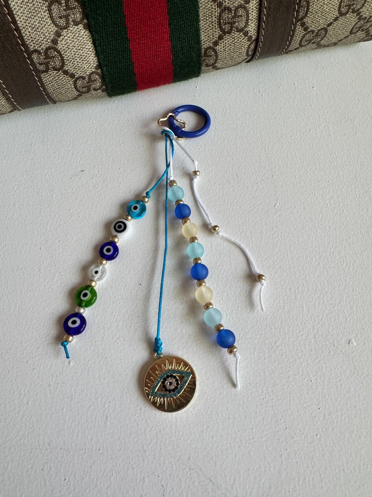 Evil Eye Hamsa Bag Charm Keychain