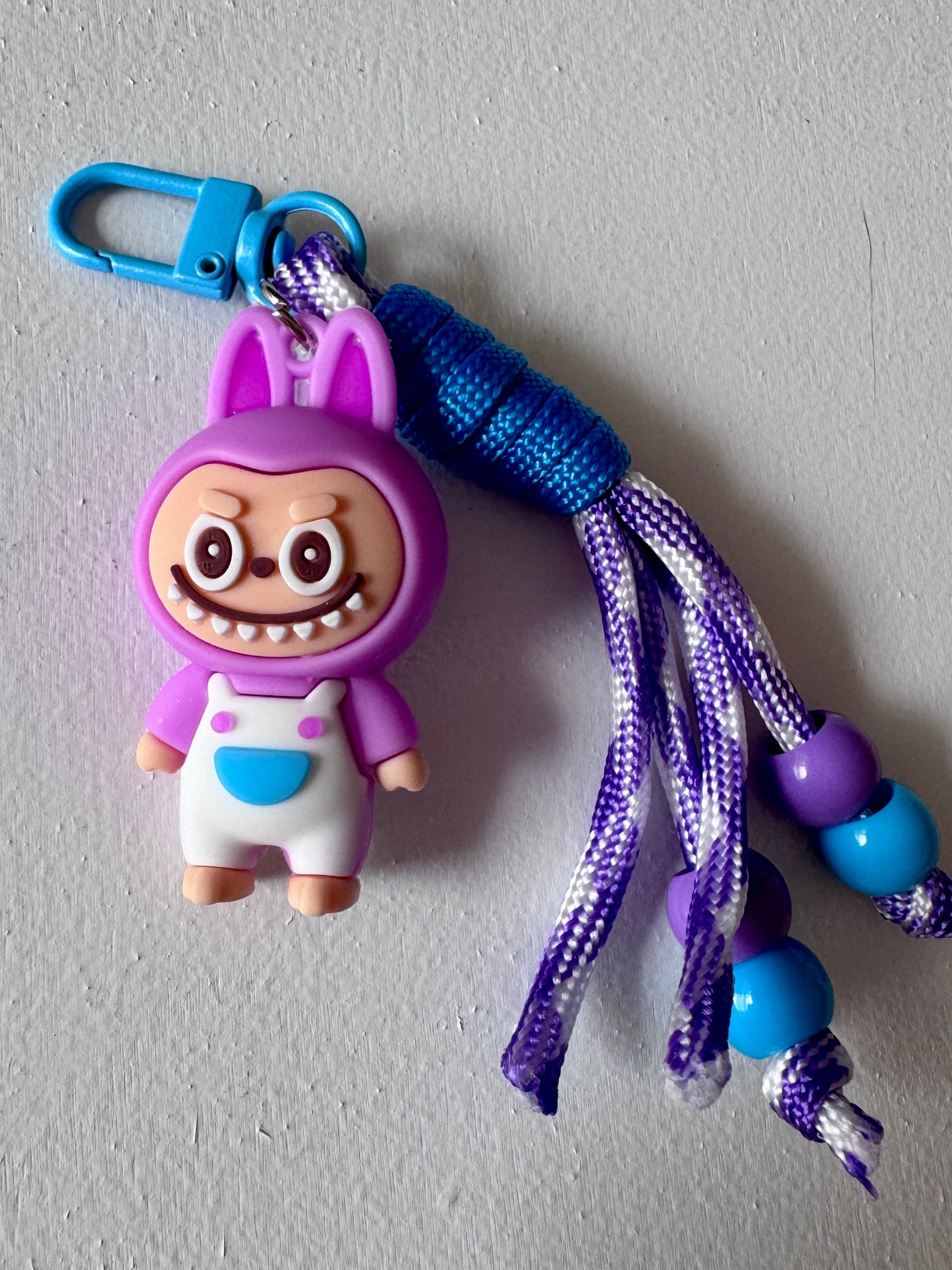 Labubu mini bag charm keychain – handmade cute collectible accessory