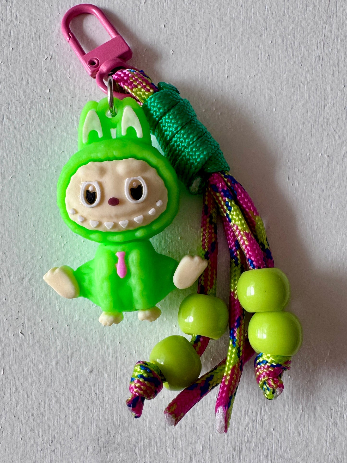 Labubu mini bag charm keychain – handmade cute collectible accessory