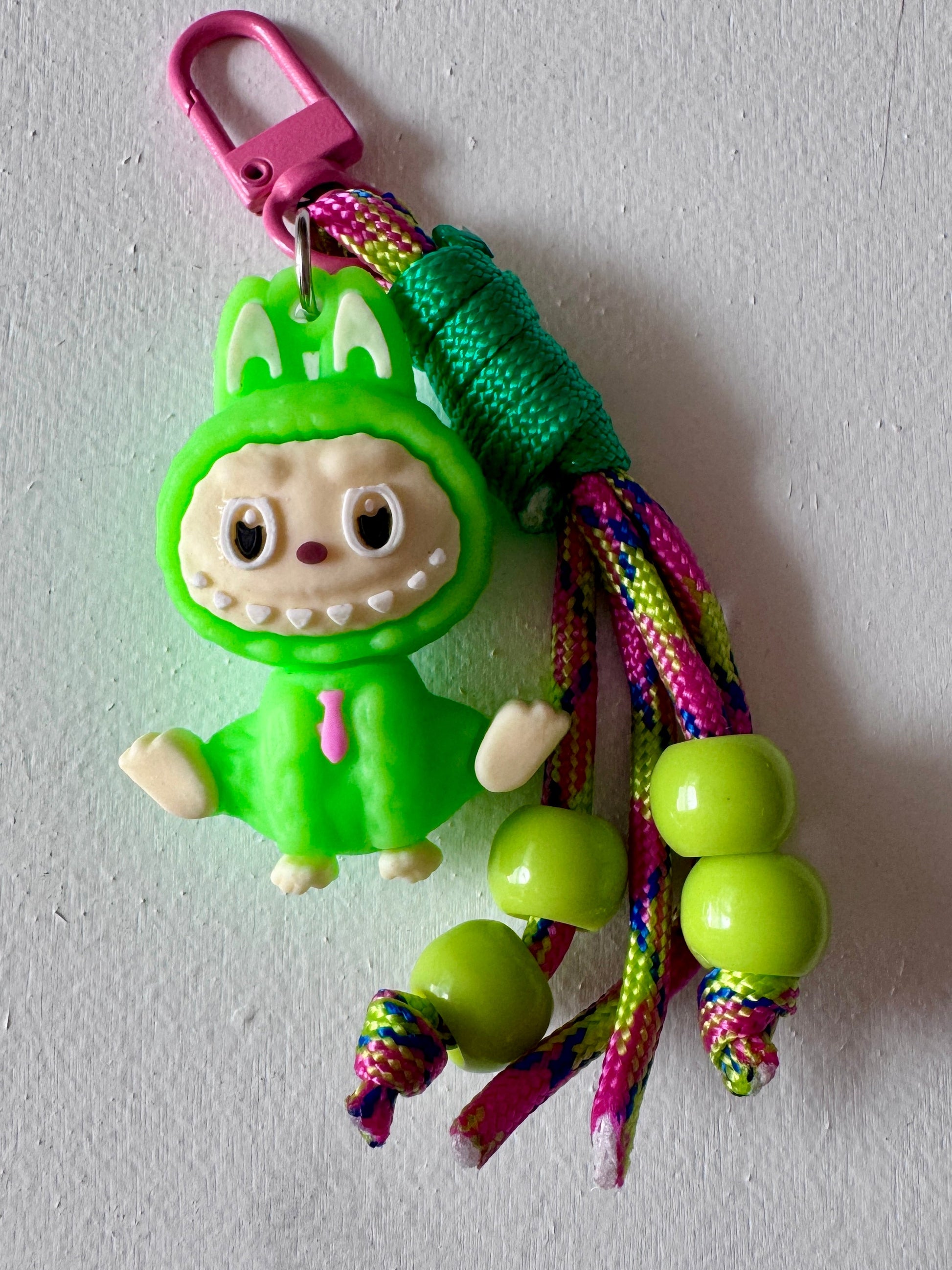 Labubu mini bag charm keychain – handmade cute collectible accessory