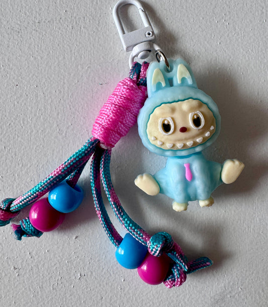 Labubu mini bag charm keychain – handmade cute collectible accessory