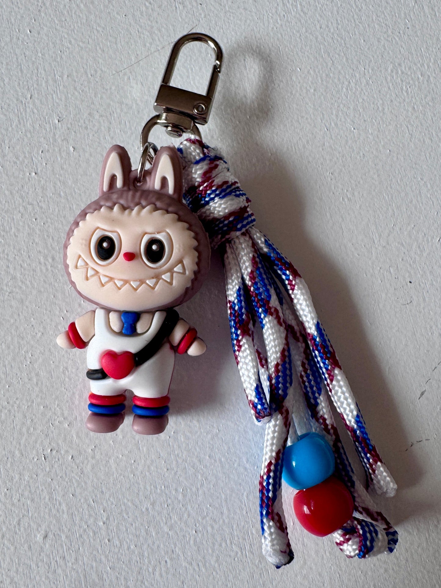 Labubu mini bag charm keychain – handmade cute collectible accessory