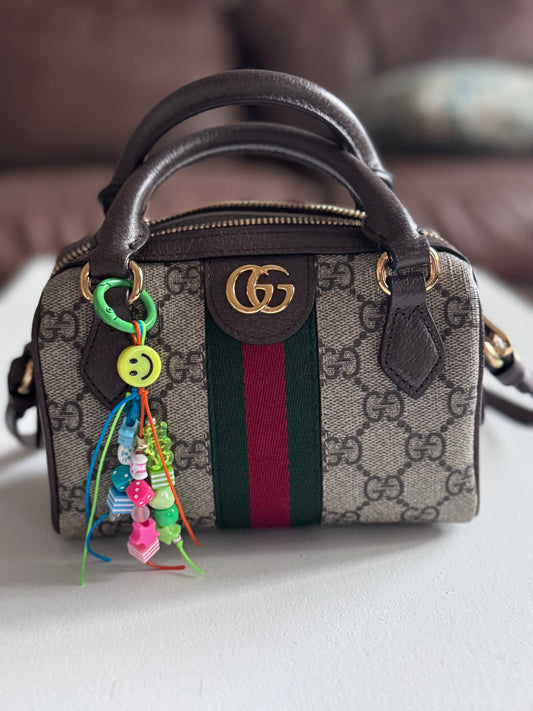 Life Is Good bag charm collection – handmade colorful bag accessories