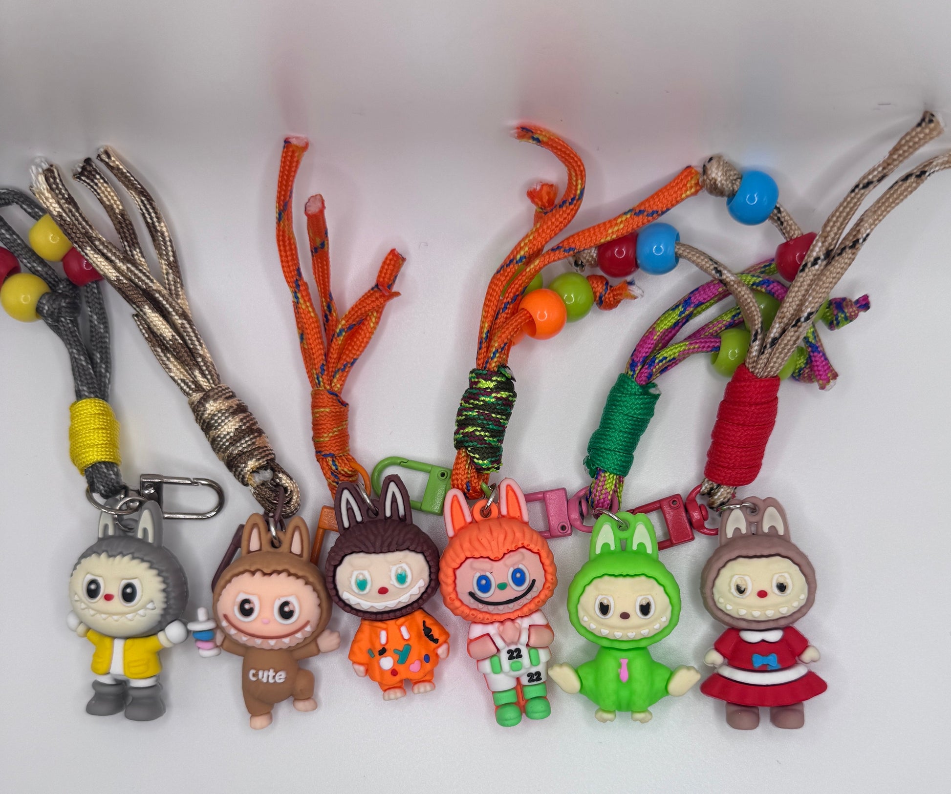 Labubu mini bag charm keychain – handmade cute collectible accessory