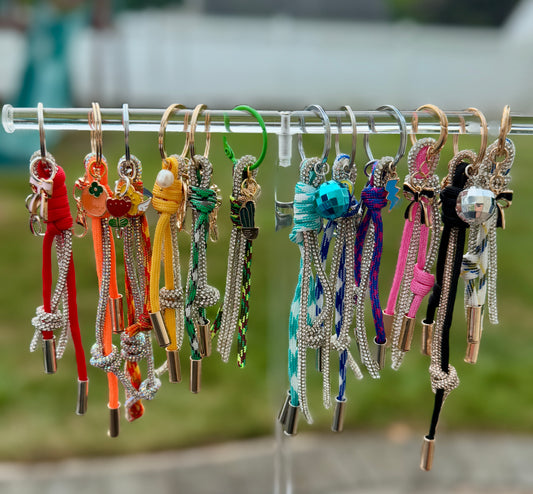 Rope & Rhinestone Bag Charm