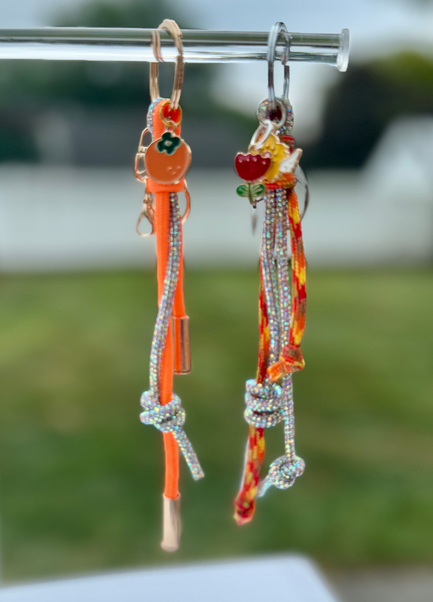 Rope & Rhinestone Bag Charm