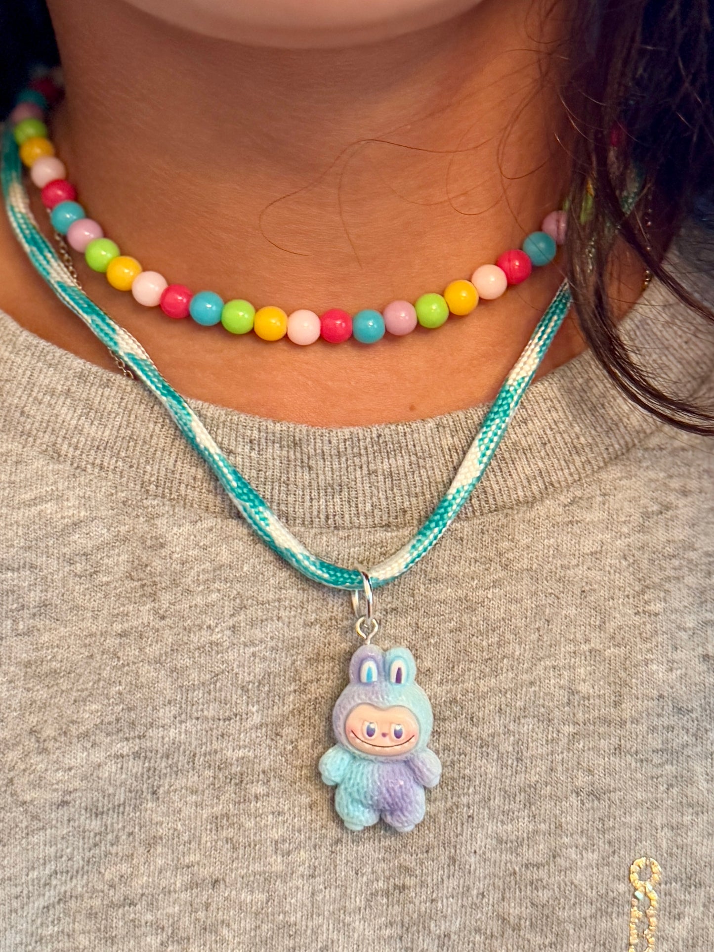 Labubu Inspired Charm Necklace