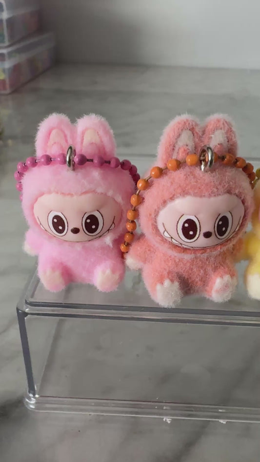 Labubu inspired mini keychains